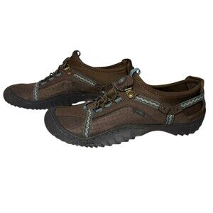 J-41 Tahoe Trail Hiking Athletic Women's Shoes Brown Blue Slip OnSize‎ 7M